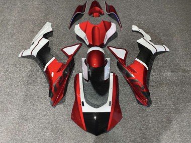 Acentos En Rojo & Fibra De Carbono 2015-2019 R1 Carenados Moto