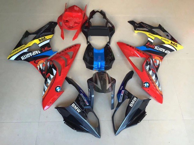 Alienígena Azul & Blanco 2009-2014 S1000RR Carenados Moto