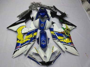Amarillo & Azul 2008-2016 R6 Carenados Moto