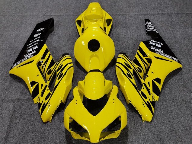Amarillo Negro Llama 2004-2005 CBR1000RR Carenados Moto
