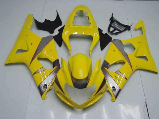 Amarillo & Plata 2000-2002 GSXR 1000 Carenados Moto