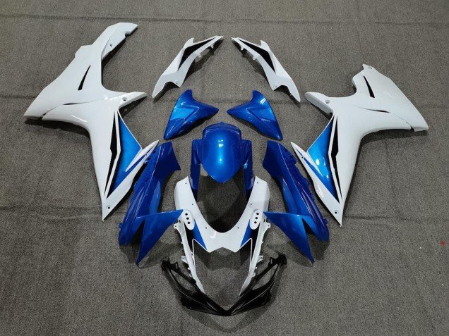 Azul & Blanco 2011-2024 GSXR 600-750 Carenados Moto