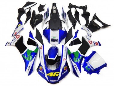 Azul & Blanco 46 2015-2019 R1 Carenados Moto