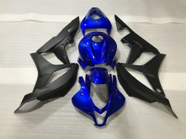 Azul Brillante & Lima 2007-2008 CBR600RR Carenados Moto