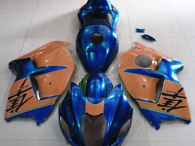 Azul Brillante & Marrón 1997-2007 GSXR 1300 Carenados Moto