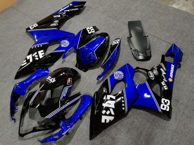 Azul Brillante & Negro 2005-2006 GSXR 1000 Carenados Moto