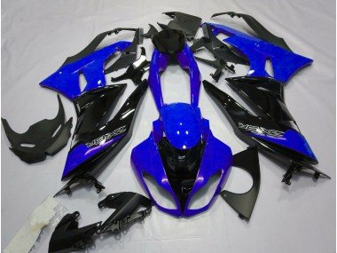 Azul Brillante & Negro 2009-2012 ZX6R Carenados Moto
