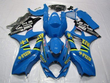 Azul Brillante Rizla 2007-2008 GSXR 1000 Carenados Moto