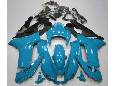 Azul Claro Brillante 2007-2008 ZX6R Carenados Moto