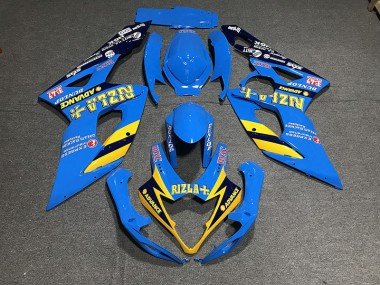 Azul Claro Rizla 2005-2006 GSXR 1000 Carenados Moto