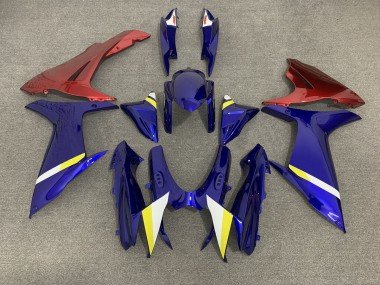 Azul Con Base Roja 2011-2024 GSXR 600-750 Carenados Moto