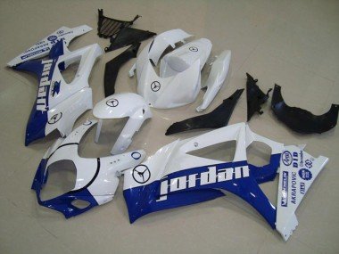 Azul Jordan 2007-2008 GSXR 1000 Carenados Moto