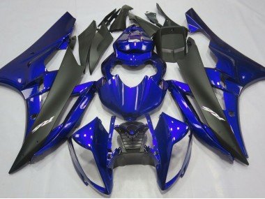 Azul Metalizado & Negro 2006-2007 R6 Carenados Moto