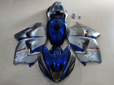 Azul Profundo & Plata 1997-2007 GSXR 1300 Carenados Moto