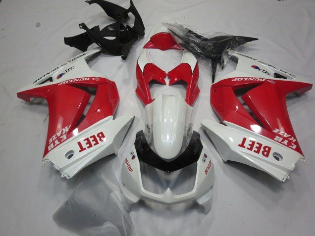Beet Roja & Blanca 2008-2012 Ninja 250 Carenados Moto