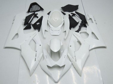 Blanco Brillante 2005-2006 GSXR 1000 Carenados Moto