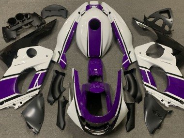 Blanco Brillante & Morado Oscuro 1998-2007 YZF600 Carenados Moto