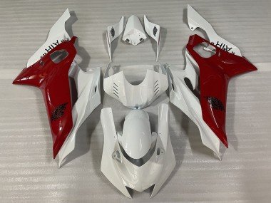 Blanco Brillante & Rojo J AIR 2017-2021 R6 Carenados Moto