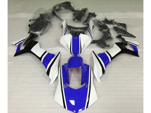 Blanco Brillo Azul & Negro 2015-2019 R1 Carenados Moto