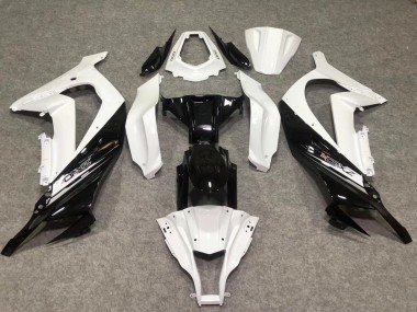 Blanco Brillo / Negro 2011-2015 ZX10R Carenados Moto