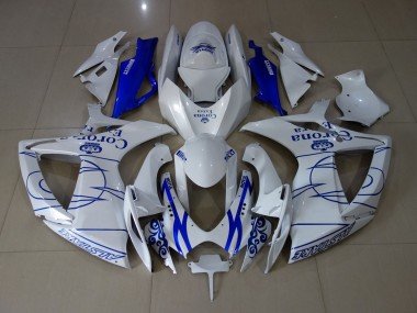 Blanco Corona 2006-2007 GSXR 600-750 Carenados Moto