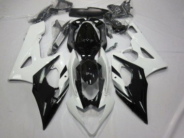 Blanco Negro & Plata 2005-2006 GSXR 1000 Carenados Moto