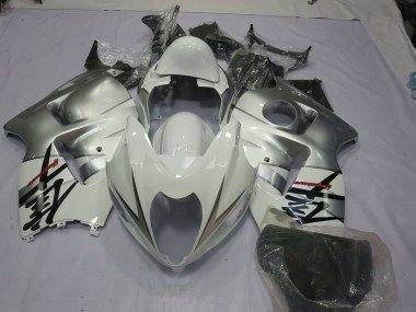 Blanco Plateado 1997-2007 GSXR 1300 Carenados Moto