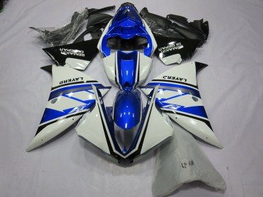 Blanco Plateado Yamalube 2012-2014 R1 Carenados Moto