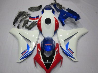Blanco Rojo & Azul 2008-2011 CBR1000RR Carenados Moto