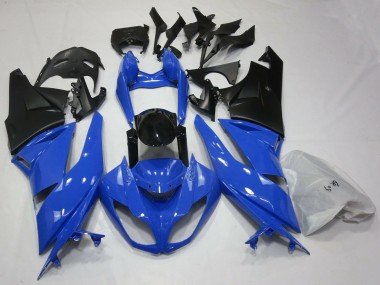 Brillante Azul & Negro 2009-2012 ZX6R Carenados Moto