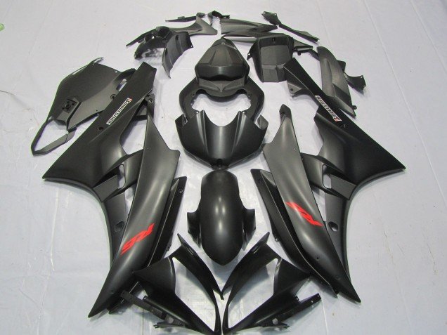 Calcomanía Roja Negra Mate 2006-2007 R6 Carenados Moto