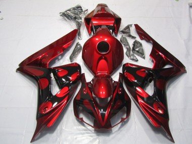 Caramelo Rojo & Negro 2006-2007 CBR1000RR Carenados Moto