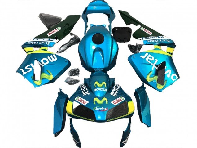 Celeste Movistar 2003-2004 CBR600RR Carenados Moto