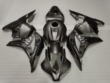 Diseño Personalizado En Negro Mate 2009-2012 CBR600RR Carenados Moto