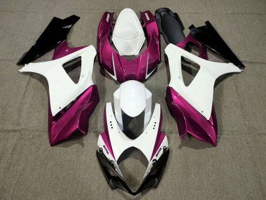 Diseño Personalizado Rosa 2007-2008 GSXR 1000 Carenados Moto