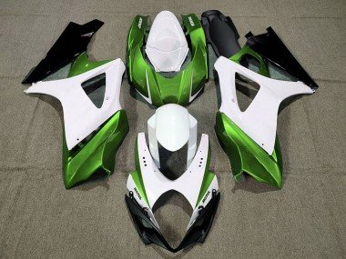 Diseño Personalizado Verde 2007-2008 GSXR 1000 Carenados Moto