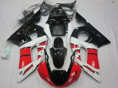 Diseño Rojo Blanco 1998-2002 R6 Carenados Moto