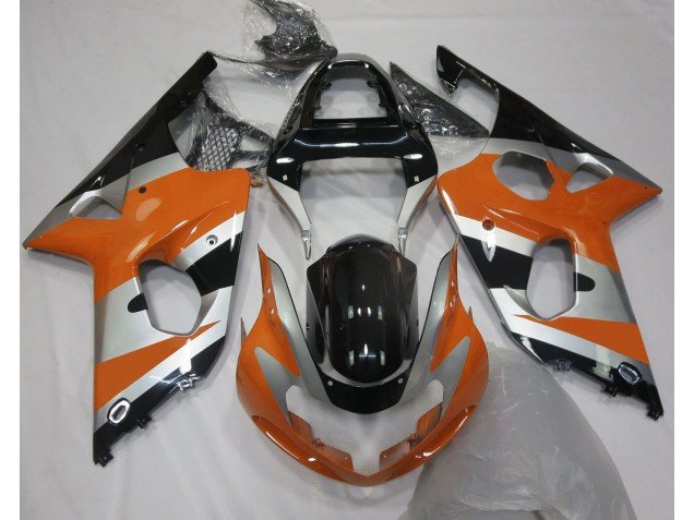 Estilo Naranja Plateado OEM 2000-2002 GSXR 1000 Carenados Moto