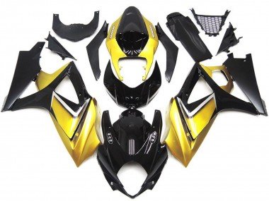 Estilo Personalizado OEM Amarillo Dorado 2007-2008 GSXR 1000 Carenados Moto