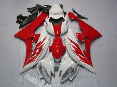 Estilo Rojo & Blanco 2006-2007 R6 Carenados Moto