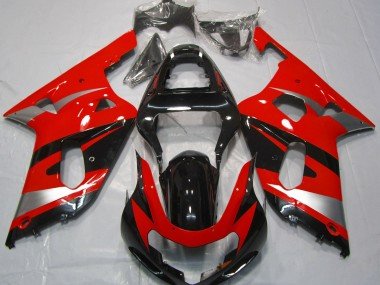 Estilo Rojo OEM 2001-2003 GSXR 600-750 Carenados Moto
