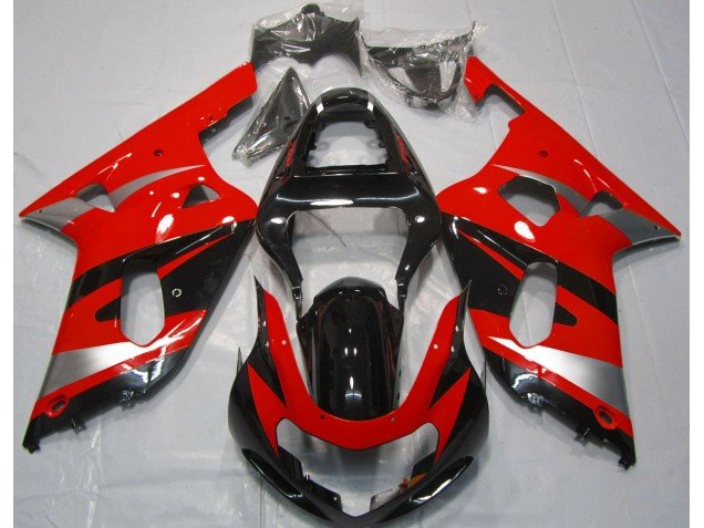 Estilo Rojo OEM 2001-2003 GSXR 600-750 Carenados Moto