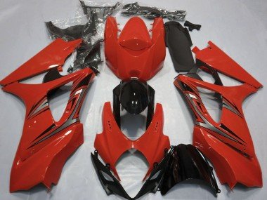 Estilo Rojo OEM 2007-2008 GSXR 1000 Carenados Moto
