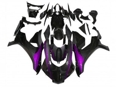 Fibra De Carbono Estilo & Morado 2015-2019 R1 Carenados Moto