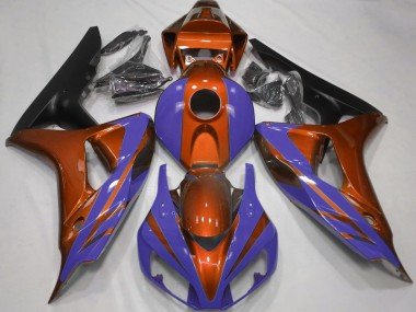 Naranja Brillante & Azul Oscuro 2006-2007 CBR1000RR Carenados Moto