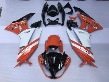 Naranja Brillante & Logotipos 2009-2012 ZX6R Carenados Moto