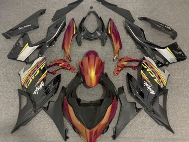 Naranja Líquido & Gris 2018-2023 Ninja 400 Carenados Moto