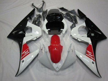 Negro Blanco & Rojo 2005 R6 Carenados Moto
