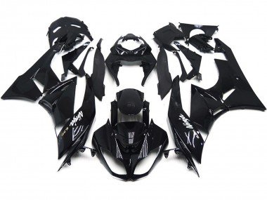 Negro Brillante 2009-2012 ZX6R Carenados Moto