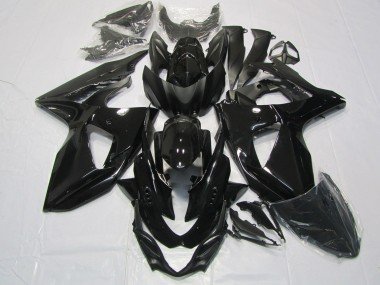 Negro Brillante 2009-2016 GSXR 1000 Carenados Moto